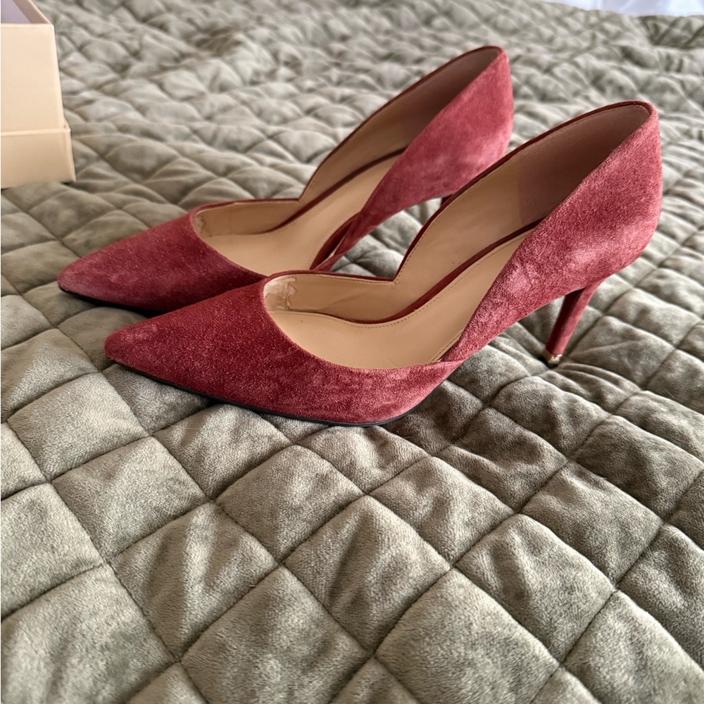 Michael Kors Women's Red Suede Pumps